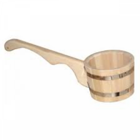 Ковш бондарный 1,5л. ЛИПА  с горизонтальной ручкой