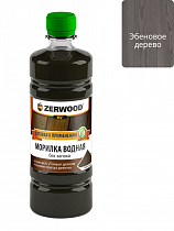 Морилка водная ZERWOOD MV эбеновое дерево 0,5 бутылка ПЭТ(1/6) *6(1/1080) на сайте Стройсервис
