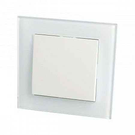 STEKKER Катрин выкл. СУ 1 кл. 10A белый, рамка стекло GLS10-7003-01 39164 на сайте Стройсервис
