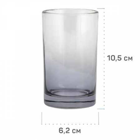 Стакан д/зубных щеток ВаннДерГрей, стекло, цвет прозрачно-черный 60698 Master House (1)