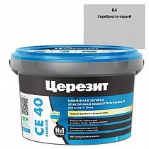 Затирка Церезит CE 40 Aquastatic серебристо-серая, 2кг на сайте Стройсервис

