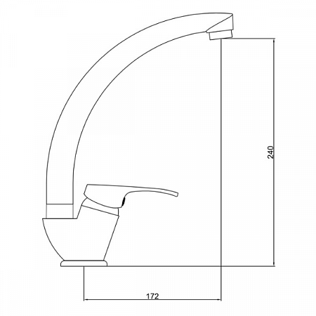 Смеситель для кухни GROSS AQUA Basic 3205257C-A02
