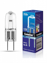 Лампа галогенная JC 12В 35Вт G6.35 капсула Camelion на сайте Стройсервис
