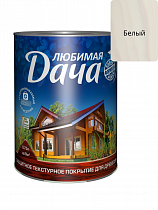 Покрытие защитно-декоративное Любимая Дача Белый 0,75л на сайте Стройсервис
