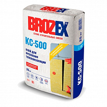Смесь для приклеивания теплоизоляции Brozex КС-500 Фасад, 25кг (Брозекс)  на сайте Стройсервис
