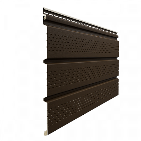 Софит Docke PREMIUM  перфорированный (Шоколад)  на сайте Стройсервис
