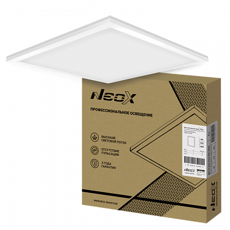 Светильник светодиодная панель 40Вт 4000К 595х595х22мм IP40 ОПАЛ на сайте Стройсервис
