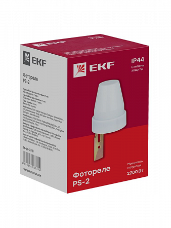 Фотореле PS-2 10А 2200Вт IP44 fr-ps-2-10 EKF (2)