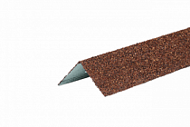 Уголок металлический внешний терракотовый ТЕХНОНИКОЛЬ HAUBERK 50*50*1250мм  на сайте Стройсервис
