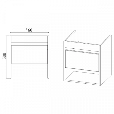 Тумба-умывальник VIANT 