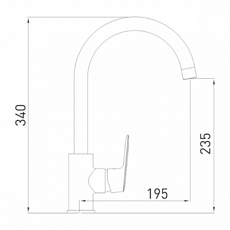 Смеситель для кухни GROSS AQUA Flat 3119520C-B02