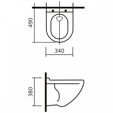 Унитаз подвесной АТТИКА ЛЮКС SL DM белый ATCSLWH0104 SANITA LUXE (1)