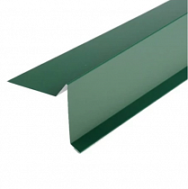 Планка ветровая для гибкой черепицы 90*110*2м RAL6005 Зеленый мох на сайте Стройсервис
