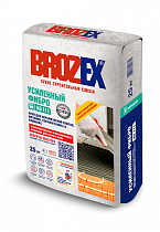 Клей для керамической плитки и керамогранита Brozex KS111 Усиленный ФИБРО 25 кг на сайте Стройсервис
