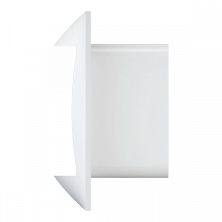 Решетка вентиляционная прямоточная сферическая с фланцем 620РСФ пластик белый ERA (1)