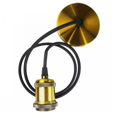 Патрон E27 RETRO с проводом 1м, Античная бронза на сайте Стройсервис
