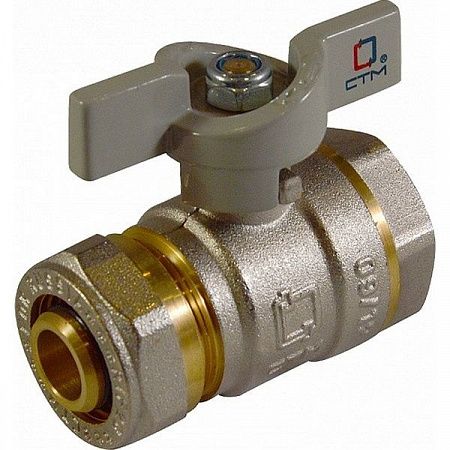 Кран шар. под обжим 16х1/2" ВР баб. Китай 401 на сайте Стройсервис
