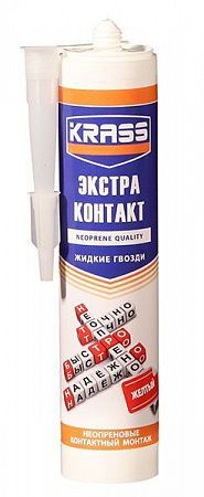 Жидкие гвозди неопреновые Контактный монтаж KRASS