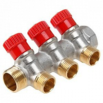 Коллектор AQUALINK  с вентилями 3/4х3/4х1/2 5 выходов на сайте Стройсервис
