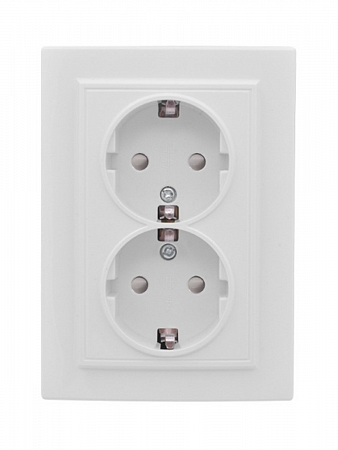 Розетка 2-м СП Бриллиант 16А IP20 с/з бел. 7947533 UNIVersal на сайте Стройсервис
