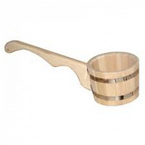 Ковш бондарный Липа 1,5 л. с вертикальной ручкой на сайте Стройсервис
