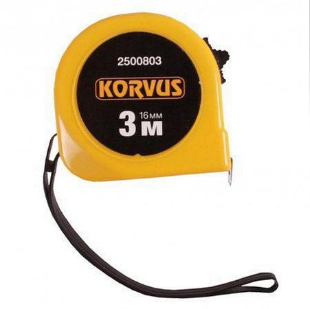 2500803 Рулетка 3м*16мм, KORVUS на сайте Стройсервис
