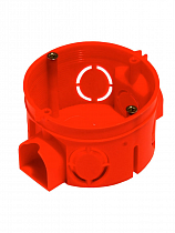 Коробка установочная СП д/бетона 68х42мм со стык. узлами красная HEGEL на сайте Стройсервис
