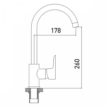 Смеситель для кухни GROSS AQUA Space 3118288C-B02