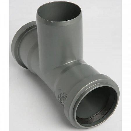 Тройник канализационный серый Ду 50*50мм 87,5° РР-Н СПЕЦИАЛЬНЫЙ (1)