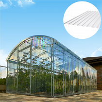 Поликарбонат МП-20 Профилированный Plastilux SUNNEX (У) 0,8 мм, 1,15м * 2,0м Прозрачный  на сайте Стройсервис
