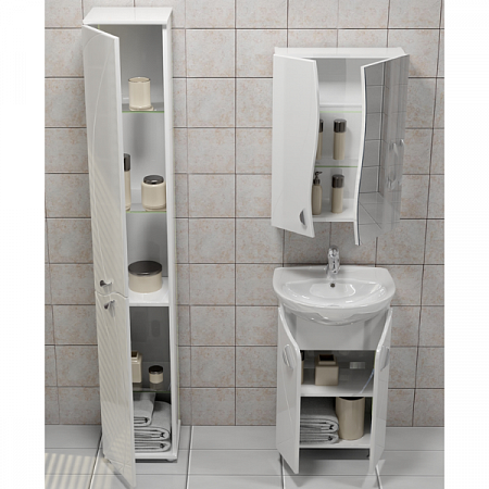 Пенал напольный Faina белый П-6 VIGO (4)