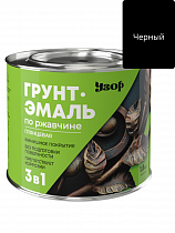 Грунт-эмаль по ржавчине 3в1 Узор глянцевая черная фас 1.8кг на сайте Стройсервис
