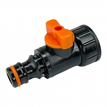 Адаптер д/шланга 3/4" с краном АР1009 на сайте Стройсервис
