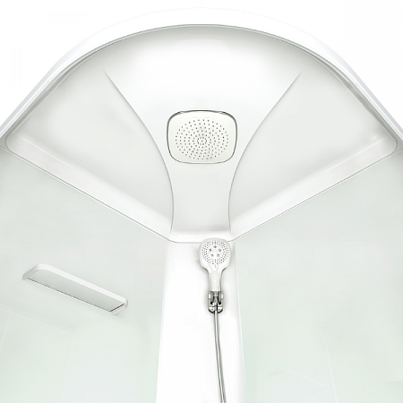 Душевая Кабина DOMANI-SPA Delight Slim 99high высокий поддон, ЧЕРНЫЕ стенки, прозрачные стекла, б/э