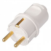 Bylectrica вилка В16-379 16А 250В белая, d ввода1.5мм2 (AБС-пластик, латунь, земля, прямая) Минск на сайте Стройсервис
