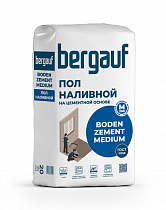 Пол наливной Boden Zement Medium 5-60мм 20кг Bergauf *1/56 на сайте Стройсервис
