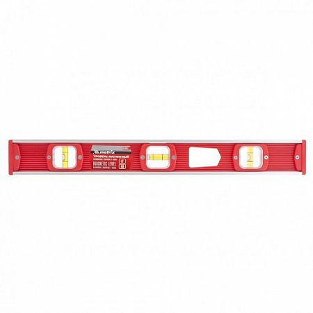 Уровень алюминиевый  460 мм,магнитный,3 глазка MATRIX на сайте Стройсервис
