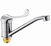 Смеситель однорычажный с хирургической ручкой для кухни с длинным изливом Латунь L4905 на сайте Стройсервис
