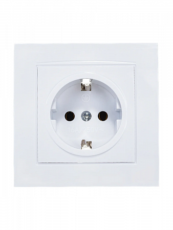 Розетка 1-м СП Бриллиант 16А IP20 с/з бел. 7947625 UNIVersal на сайте Стройсервис
