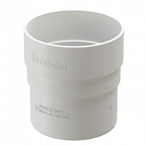 Docke STANDARD Муфта соединительная 80мм (белый)  на сайте Стройсервис
