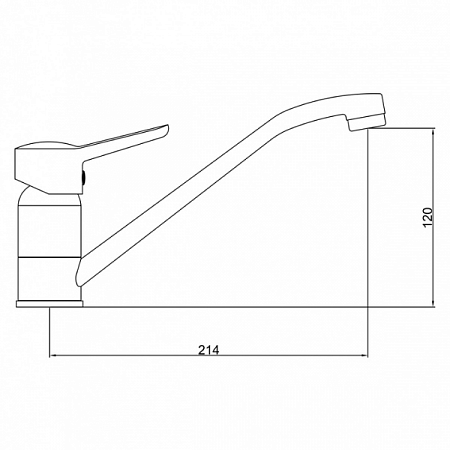 Смеситель для кухни GROSS AQUA Alfa 3210313C-G0110