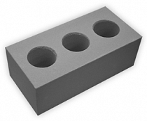 Кирпич силикатный утолщенный лицевой пустотелый "Серый" Si Mat на сайте Стройсервис
