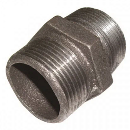 Ниппель соединительный Ду20 НР ч/м на сайте Стройсервис
