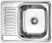 Мойка кухонна врезная Mixline (Правая) 580*480 0,6мм с сифоном на сайте Стройсервис
