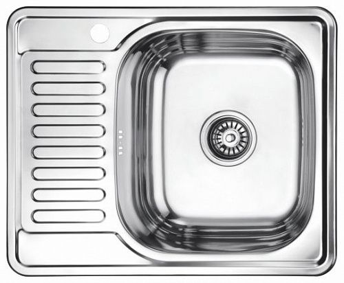 Мойка кухонна врезная Mixline (Правая) 580*480 0,6мм с сифоном на сайте Стройсервис
