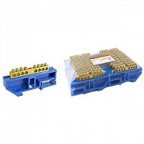 Шина "N" нулевая с изолятором на DIN-рейку 6x9мм стойка бол. 8 групп TDM на сайте Стройсервис
