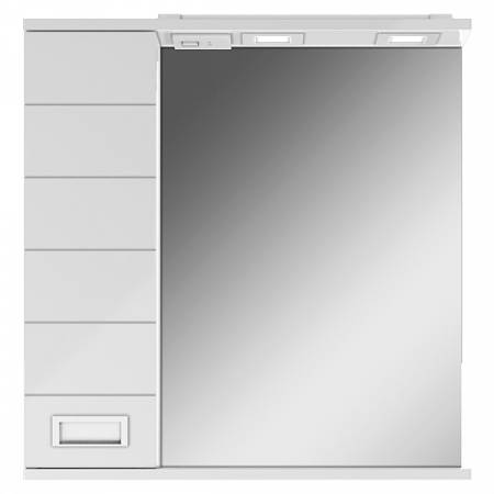 Шкаф-зеркало Cube 65, эл. левый DC5006HZ Домино (2)