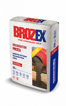Пескобетон М 300, 30 кг Brozex (Брозекс) на сайте Стройсервис
