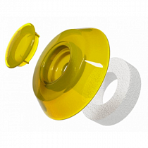 Термошайба ЖЁЛТАЯ поликарбонат   ножка -0мм 1уп=25шт на сайте Стройсервис

