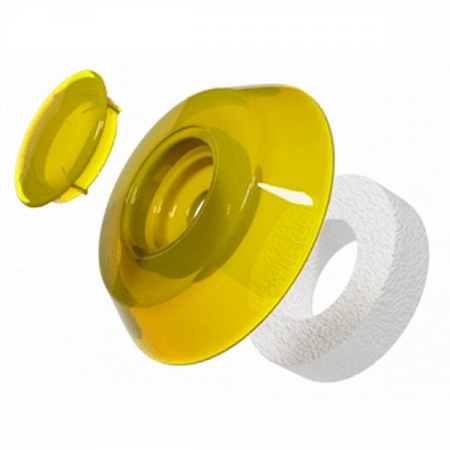 Термошайба ЖЁЛТАЯ поликарбонат   ножка -0мм 1уп=25шт на сайте Стройсервис
